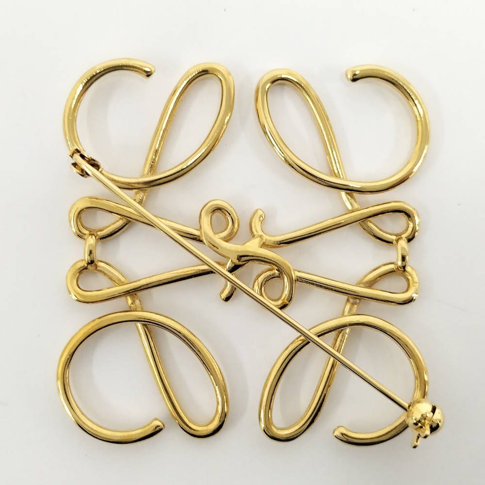 Loewe Brooch Anagram Gold Plated — view 2