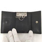 Gucci 6 Key Case Guccissima Interlocking GG Pattern Leather Black Key Holder — view 2