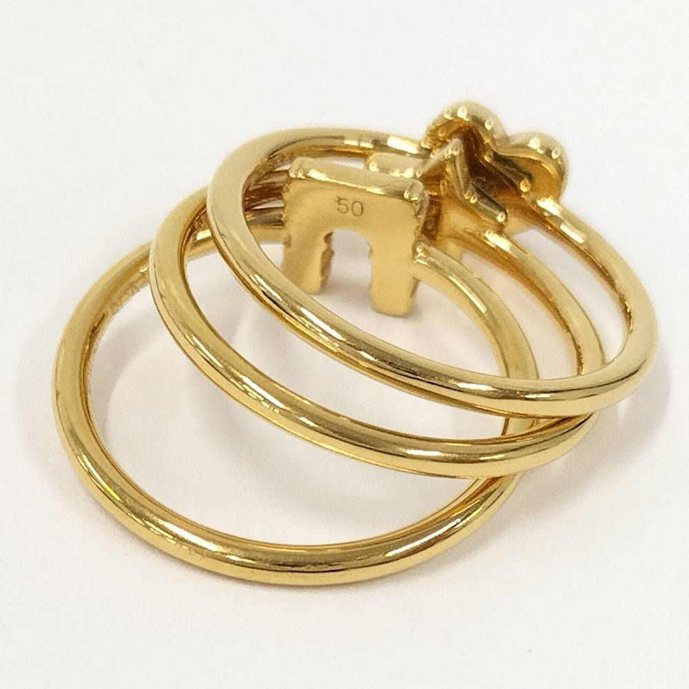 Celine Ring Star Heart Arc de Triomphe Plated