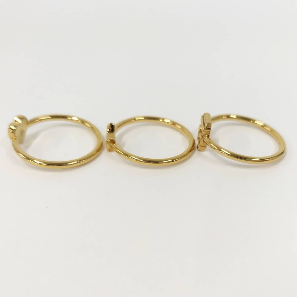 Celine Ring Star Heart Arc de Triomphe Plated