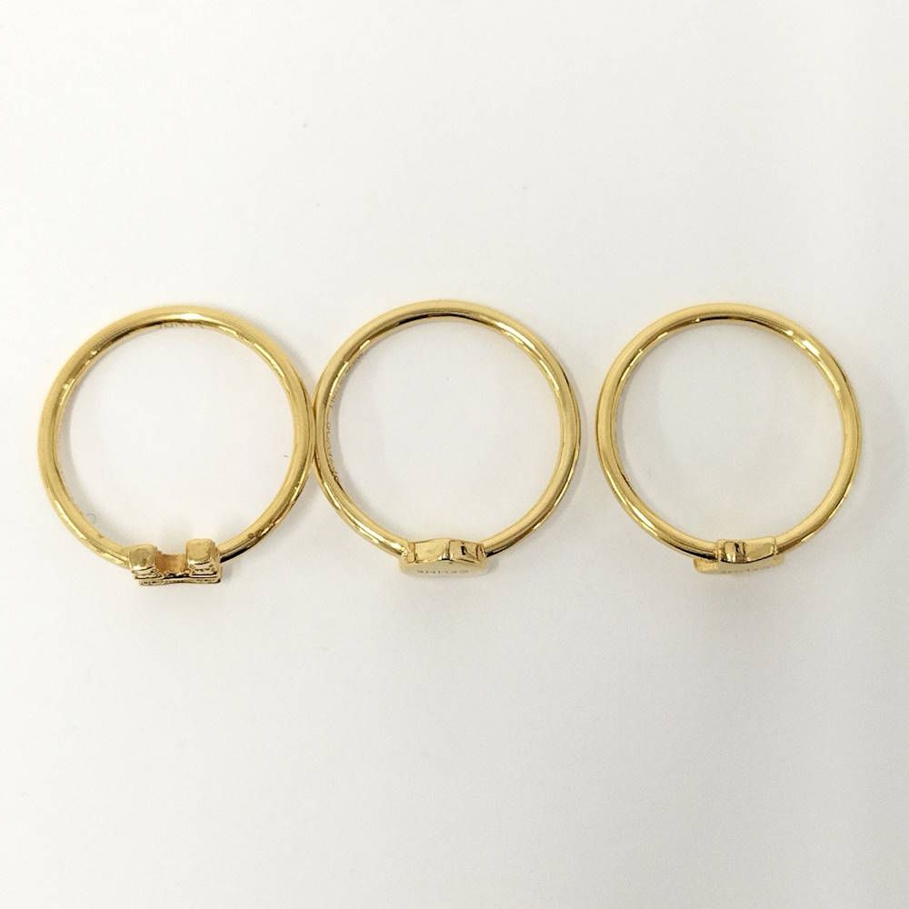 Celine Ring Star Heart Arc de Triomphe Plated