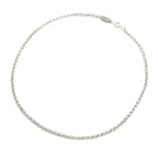Hermes 925 Sterling Silver Vintage Koumaru Necklace 40 cm