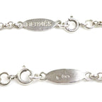 Hermes 925 Sterling Silver Vintage Koumaru Necklace 40 cm — view 3