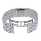 Chanel Quilted Stainless Steel Silver Quartz Analog Display Black Dial Watch — view 5