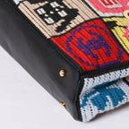 Chanel Icon Chain Bag CC Logo Wool Leather Multicolor Gold — view 7
