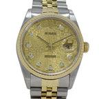 Rolex Datejust Number Watch Diamond Computer Automatic Winding at Stainless — view 2