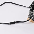Saint Laurent Toy Loulou Shoulder Bag Paisley Pattern Chevron Quilted YSL Logo — view 7