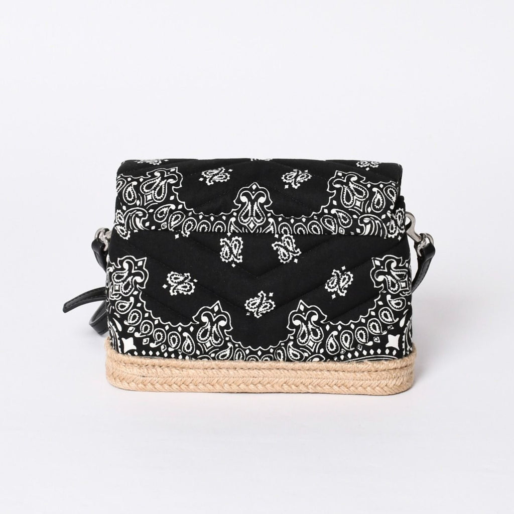 Saint Laurent Toy Loulou Shoulder Bag Paisley Pattern Chevron Quilted YSL Logo — view 2