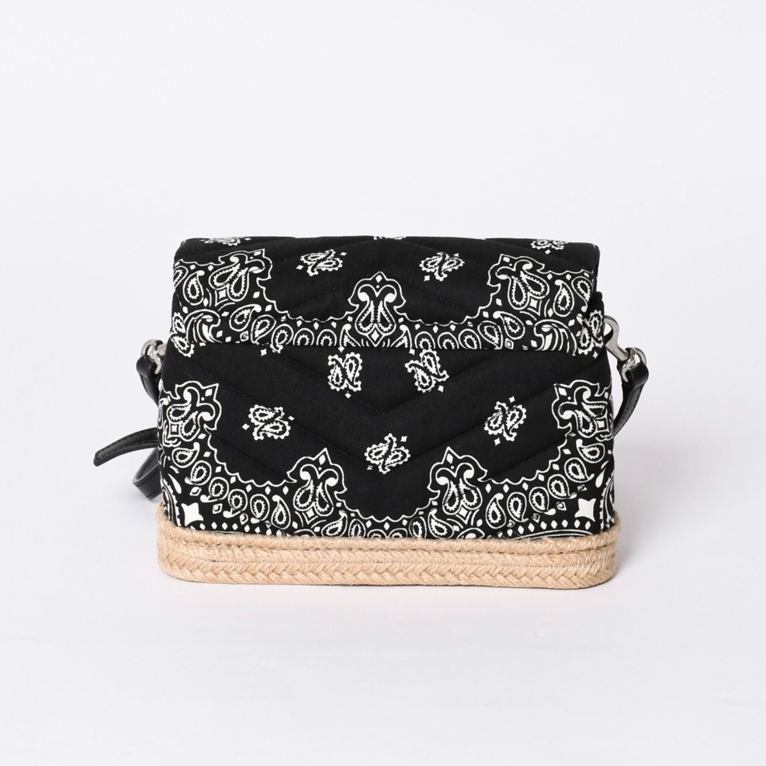 Saint Laurent Toy Loulou Shoulder Bag Paisley Pattern Chevron Quilted YSL Logo — view 2