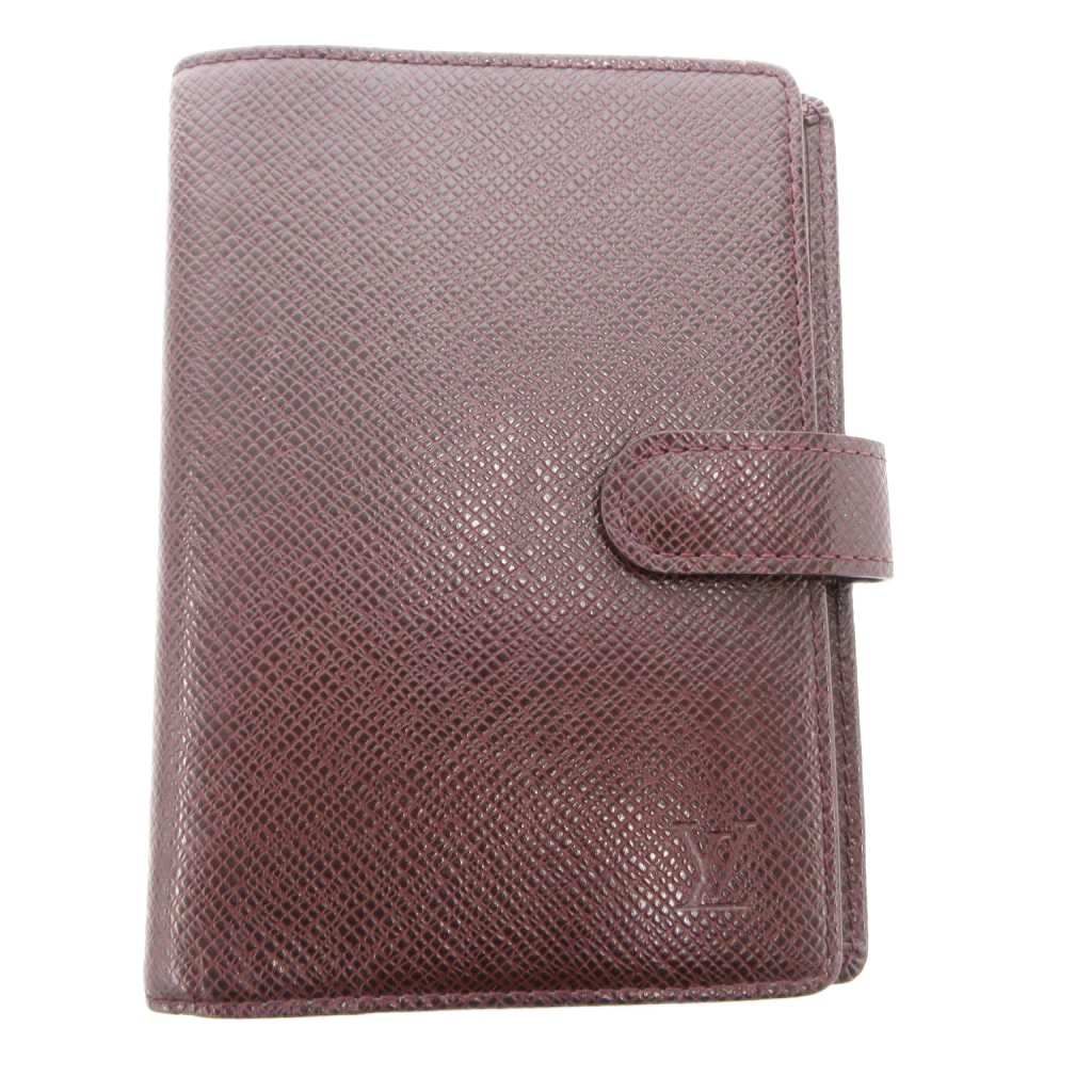 Louis Vuitton Taiga Agenda MM Notebook Cover Leather Brown