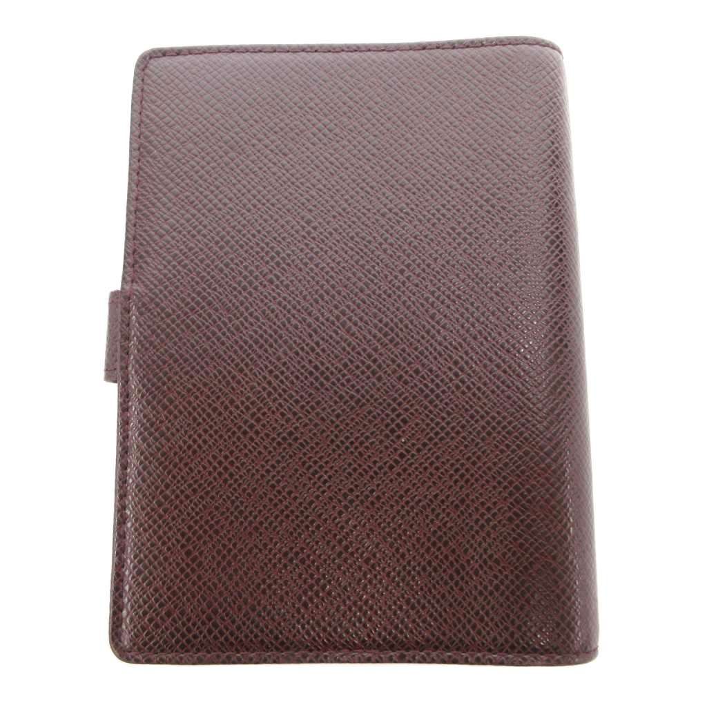 Louis Vuitton Taiga Agenda MM Notebook Cover Leather Brown
