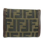 Fendi Wallet Bifold Canvas Leather Zucca Pattern Brown — view 2