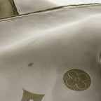 Louis Vuitton Monogram Shawl Fringe Silk Gray Scarf — view 6