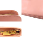 Saint Laurent Paris Zip Around Wallet Calf Salmon Pink — view 8