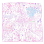 Hermes Carre 90 Animapolis Silk Purple Scarf