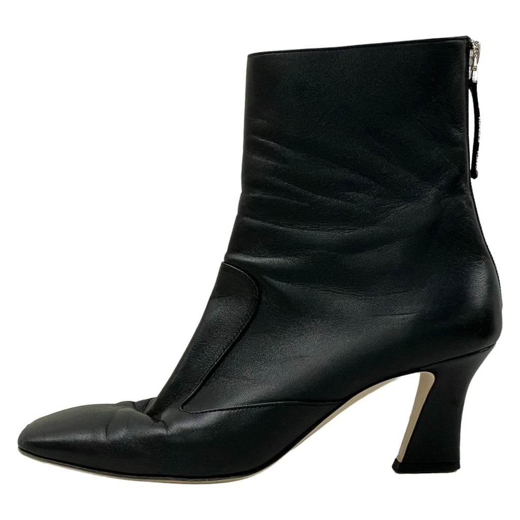Fendi Short Boots 38 Black Leather