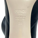 Fendi Short Boots 38 Black Leather — view 7