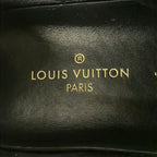 Louis Vuitton Sneakers 5 Fast Lane Line Black Dark Gray Ivory Monogram Pattern — view 5
