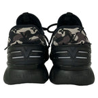 Louis Vuitton Sneakers 5 Fast Lane Line Black Dark Gray Ivory Monogram Pattern — view 3