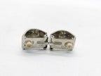 Hermes Earrings Enamel Orange Silver Metal Cloisonne — view 3