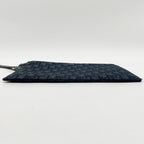 Dior Clutch Black Canvas Leather Second Silver — view 3