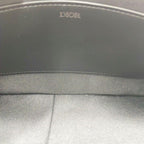 Dior Clutch Black Canvas Leather Second Silver — view 7