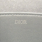 Dior Clutch Black Canvas Leather Second Silver — view 8