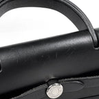 Hermes Herbag a Dos PM 2-Way Handbag Backpack Toile Officier Black — view 5