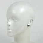 Chanel CC Logo Round Earrings Silver Plated — view 6
