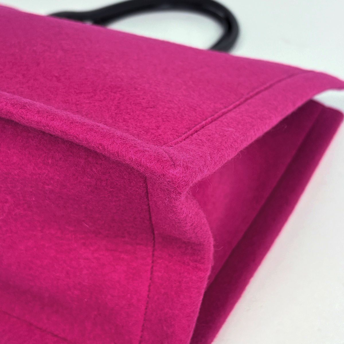 Saint Laurent Rive Gauche Tote Felt Pink Black — view 3