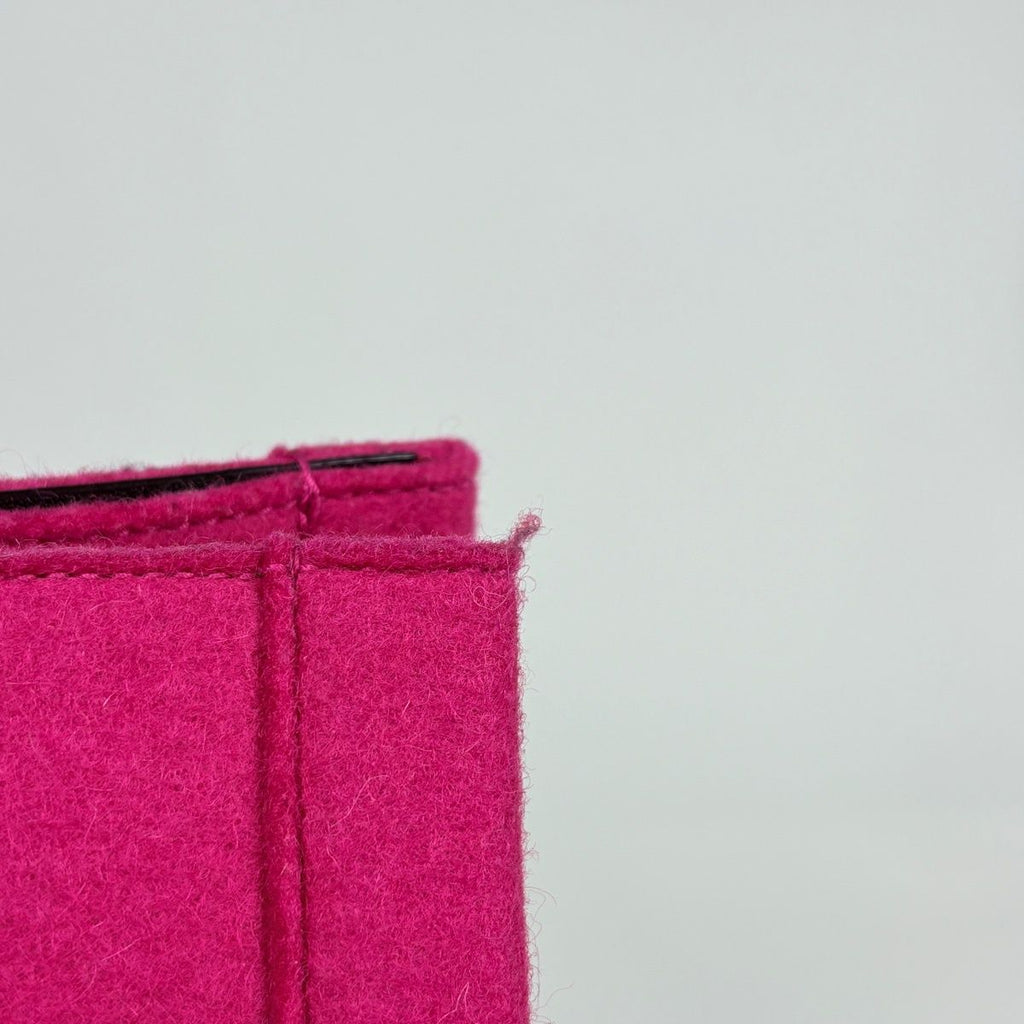 Saint Laurent Rive Gauche Tote Felt Pink Black — view 4