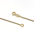 Chanel CC Logo Rhinestone Necklace Gold Plated Red — view 3