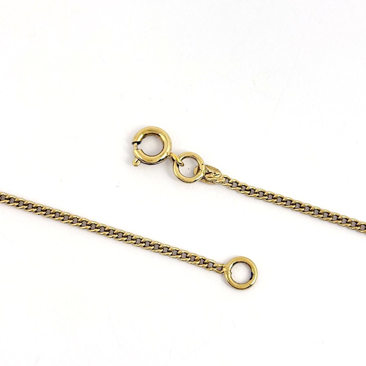 Chanel CC Logo Rhinestone Necklace Gold Plated Red — view 3