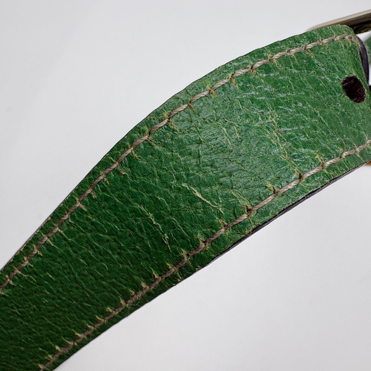 Gucci GG Pattern Shoulder Bag Studs Canvas Beige Green — view 8