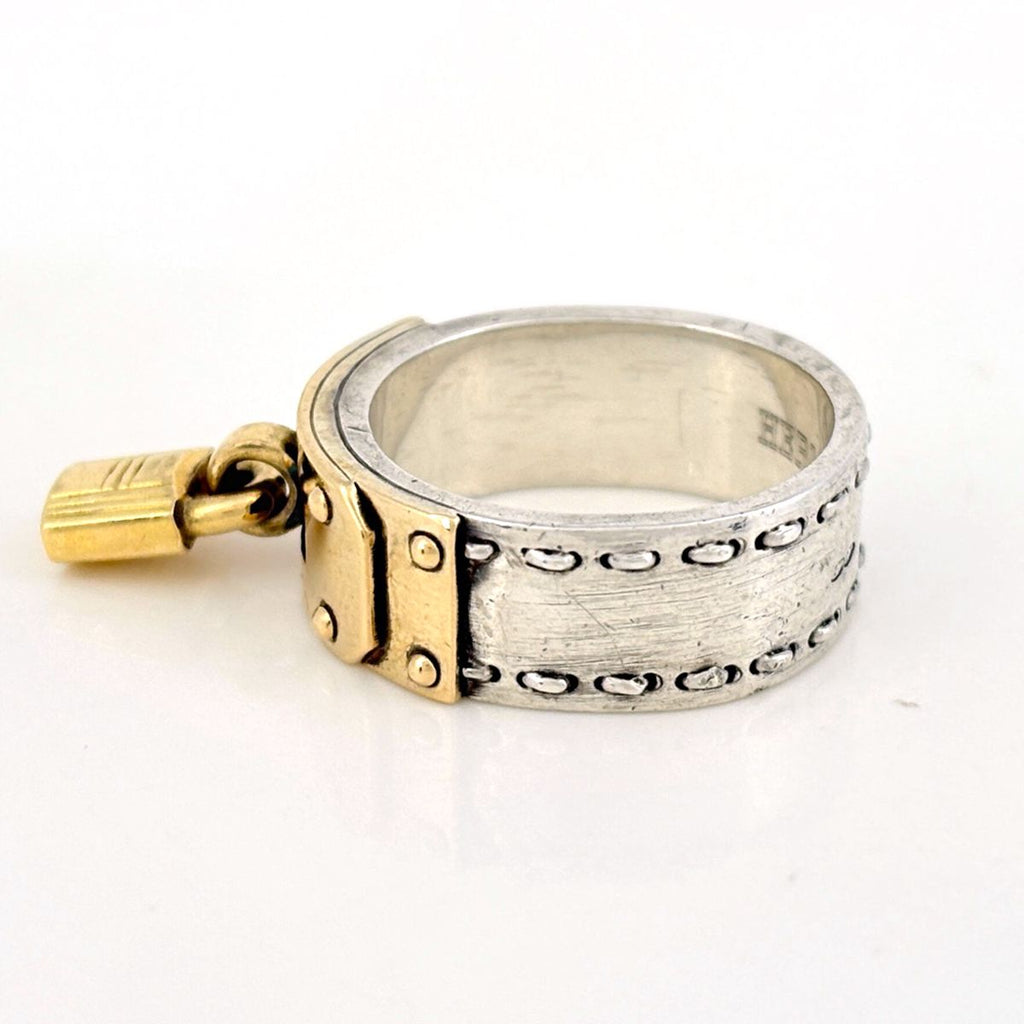 Hermes Cadena Motif Ring 925 Sterling Silver — view 3