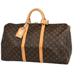 Louis Vuitton Keepall 50 Boston Bag Monogram Brown