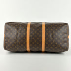 Louis Vuitton Keepall Bandouliere 55 Boston Bag Monogram Brown — view 2