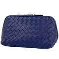 Bottega Veneta Intrecciato Pouch Makeup Leather Purple