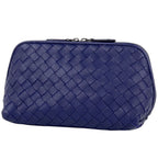 Bottega Veneta Intrecciato Pouch Makeup Leather Purple