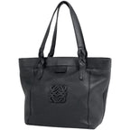 Loewe Justa Tote Anagram Leather Black