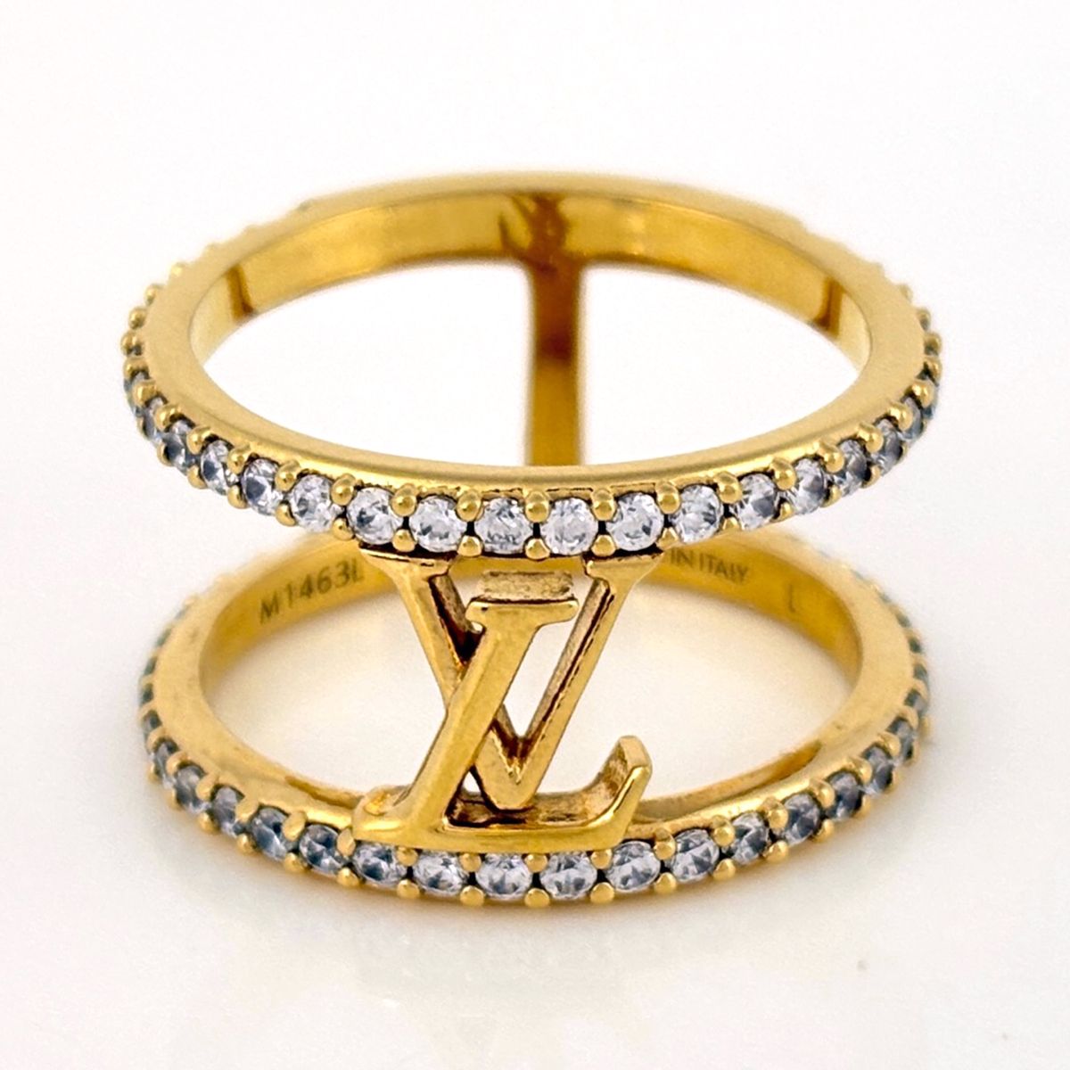 Louis Vuitton Ring LV Iconic Strass Rhinestone Gold