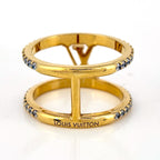 Louis Vuitton Ring LV Iconic Strass Rhinestone Gold