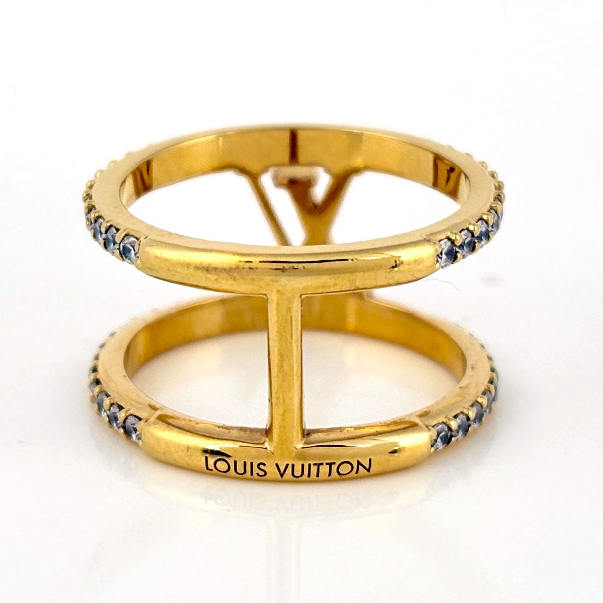 Louis Vuitton Ring LV Iconic Strass Rhinestone Gold