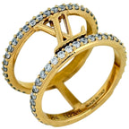 Louis Vuitton Ring LV Iconic Strass Rhinestone Gold