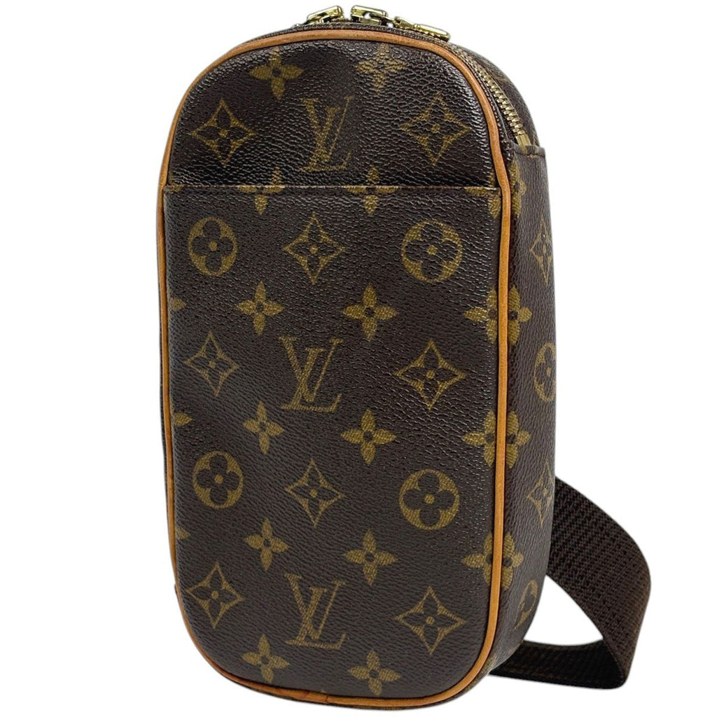 Louis Vuitton Pochette Gange Shoulder Bag Monogram Brown
