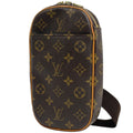 Louis Vuitton Pochette Gange Shoulder Bag Monogram Brown