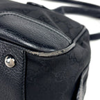 Gucci GG Pattern Shoulder Bag Sherry Line Web Nylon Black — view 3