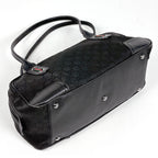 Gucci GG Pattern Shoulder Bag Sherry Line Web Nylon Black — view 2