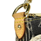 Louis Vuitton Pouch Monogram Denim Patchwork Shoulder Bag Black Gray — view 6