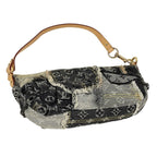 Louis Vuitton Pouch Monogram Denim Patchwork Shoulder Bag Black Gray — view 2